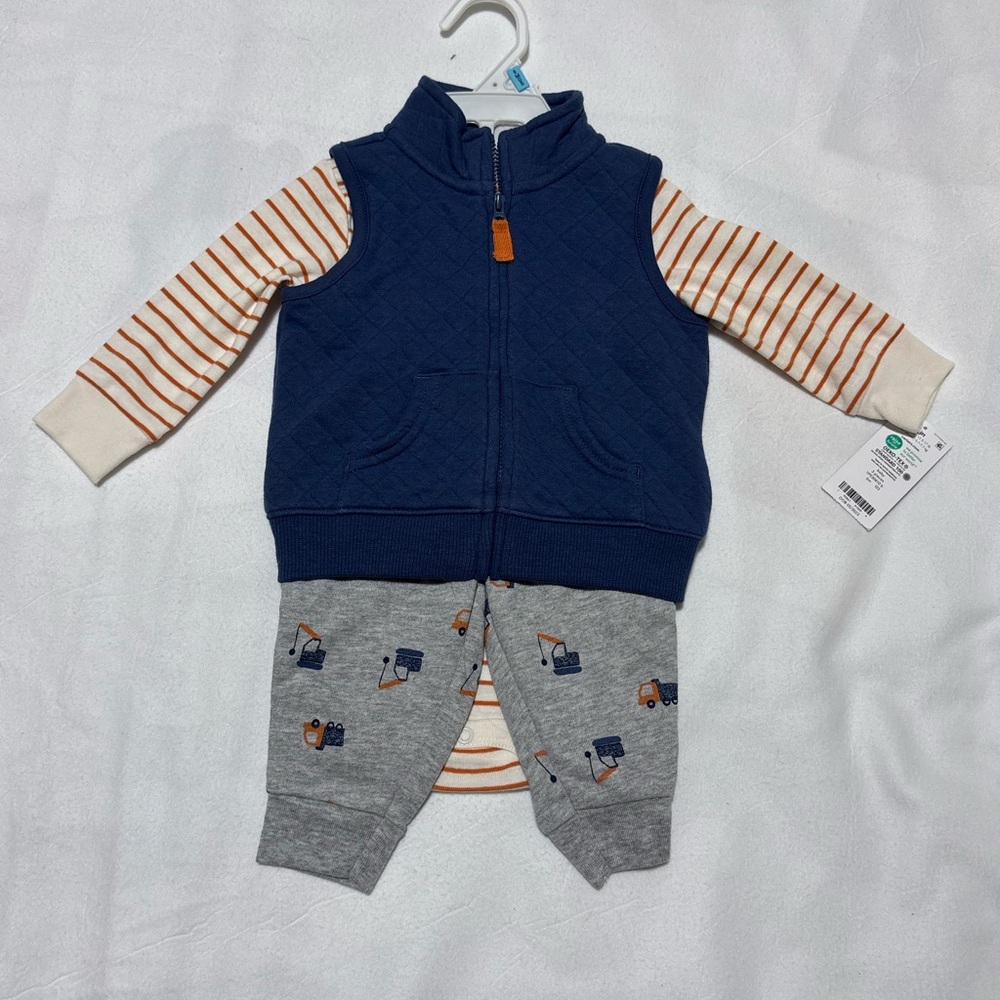 Carter's Beige Baby Outfit Set